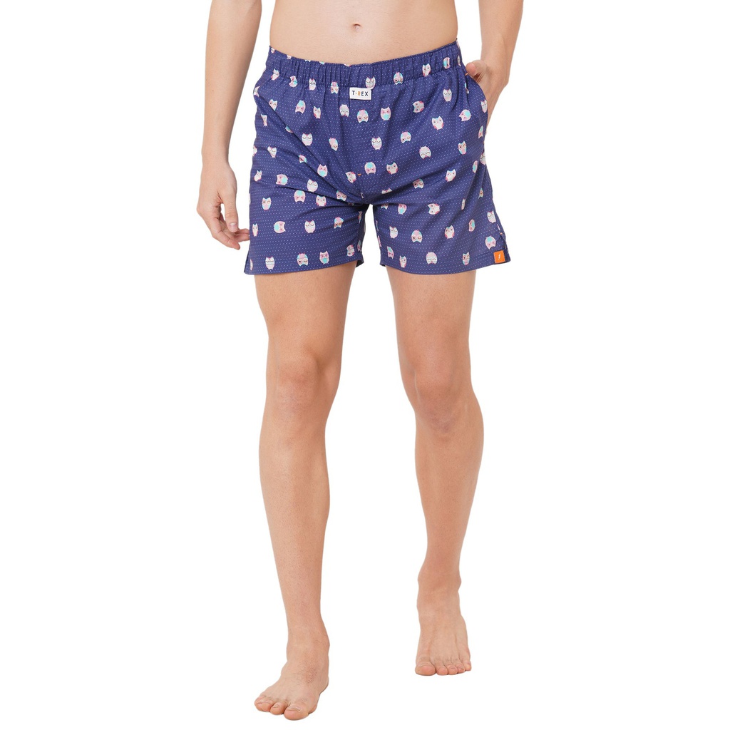 Men's SPACE AGE edit super light comfy most freaky prints Boxer shorts #staycoolallday (Owl print,100% cotton, super fit for next lavel comfort, 100% Guarantee that you will love it, wear it all day)