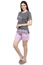 evolove Prism Pink Round Neck Watermelon print Women's (Pajama set), (Prism Pink &amp; Cameo Green)