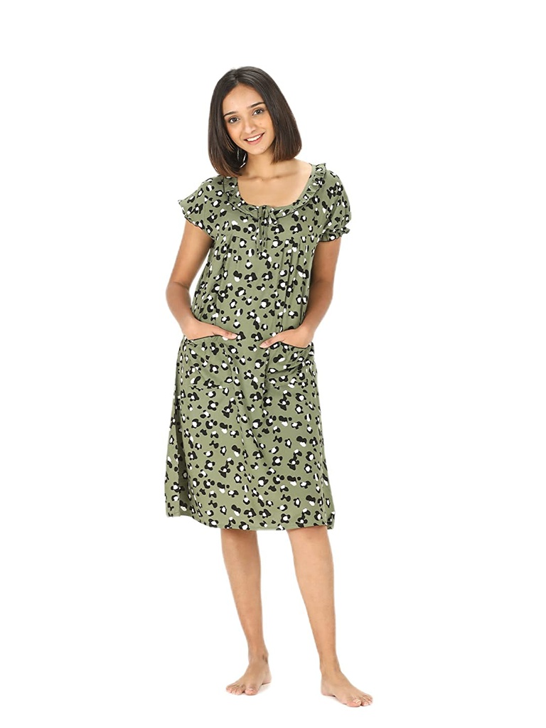 Rayon Short Night Gown
