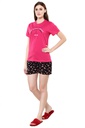 evolove Prism Pink Round Neck Watermelon print Women's (Pajama set), (Prism Pink &amp; Cameo Green)