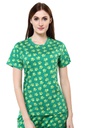 evolove Prism Pink Round Neck Watermelon print Women's (Pajama set), (Prism Pink &amp; Cameo Green)