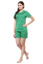 evolove Prism Pink Round Neck Watermelon print Women's (Pajama set), (Prism Pink &amp; Cameo Green)