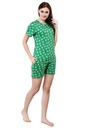 evolove Prism Pink Round Neck Watermelon print Women's (Pajama set), (Prism Pink &amp; Cameo Green)