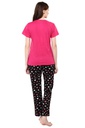 evolove Prism Pink Round Neck Watermelon print Women's (Pajama set), (Prism Pink &amp; Cameo Green)