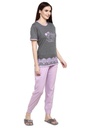 evolove Prism Pink Round Neck Watermelon print Women's (Pajama set), (Prism Pink &amp; Cameo Green)