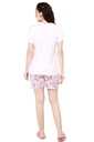 evolove Prism Pink Round Neck Watermelon print Women's (Pajama set), (Prism Pink &amp; Cameo Green)