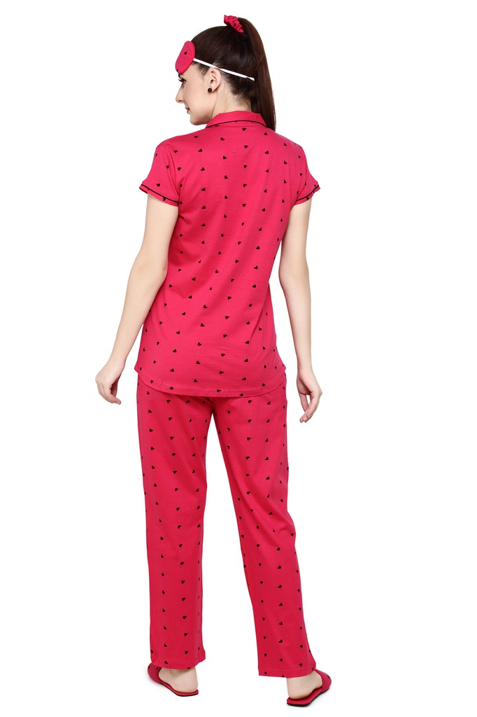 evolove Women's Hosiery Cotton Printed Pajama set (nightsuit set)  of any design (Pyjama Set