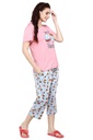 evolove Women's Hosiery Cotton Printed Pajama set (nightsuit set)  of any design (Pyjama Set