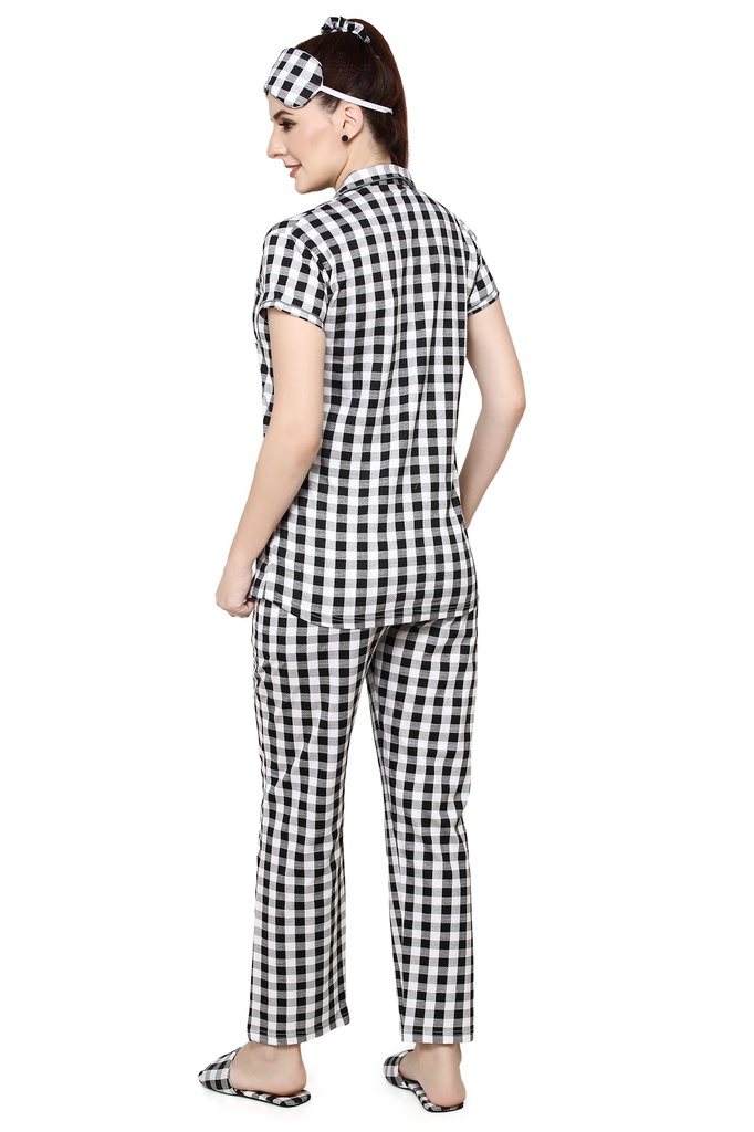 evolove Women's Hosiery Cotton Printed Pajama set (nightsuit set)  of any design (Pyjama Set