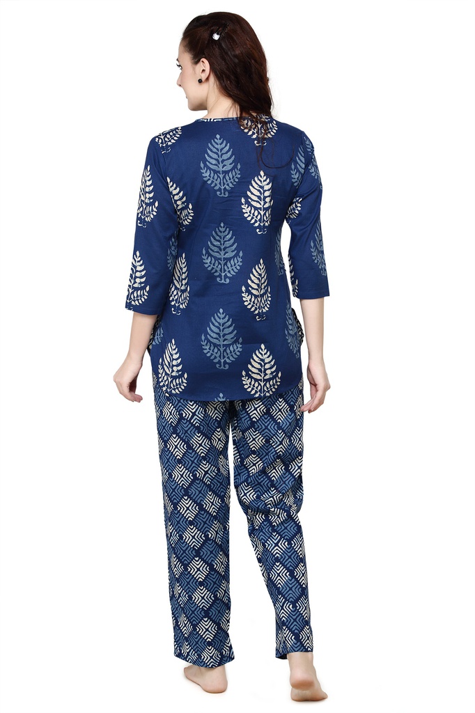 evolove Women's Hosiery Cotton Printed Pajama set (nightsuit set)  of any design (Pyjama Set