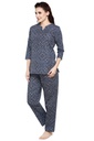 evolove Women's Hosiery Cotton Printed Pajama set (nightsuit set)  of any design (Pyjama Set