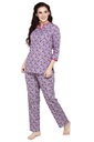 evolove Women's Hosiery Cotton Printed Pajama set (nightsuit set)  of any design (Pyjama Set