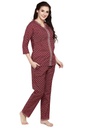 evolove Women's Hosiery Cotton Printed Pajama set (nightsuit set)  of any design (Pyjama Set