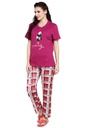 evolove Women's Hosiery Cotton Printed Pajama set (nightsuit set)  of any design (Pyjama Set