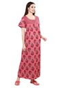 Long Night Gown Cotton Maternity