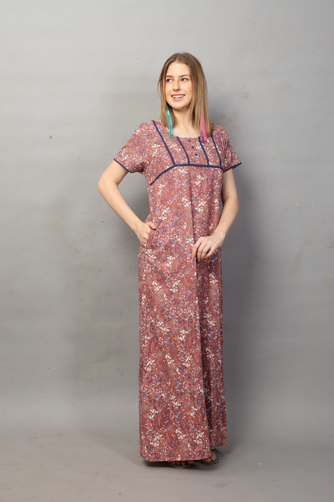 Long Night Gown Rayon 