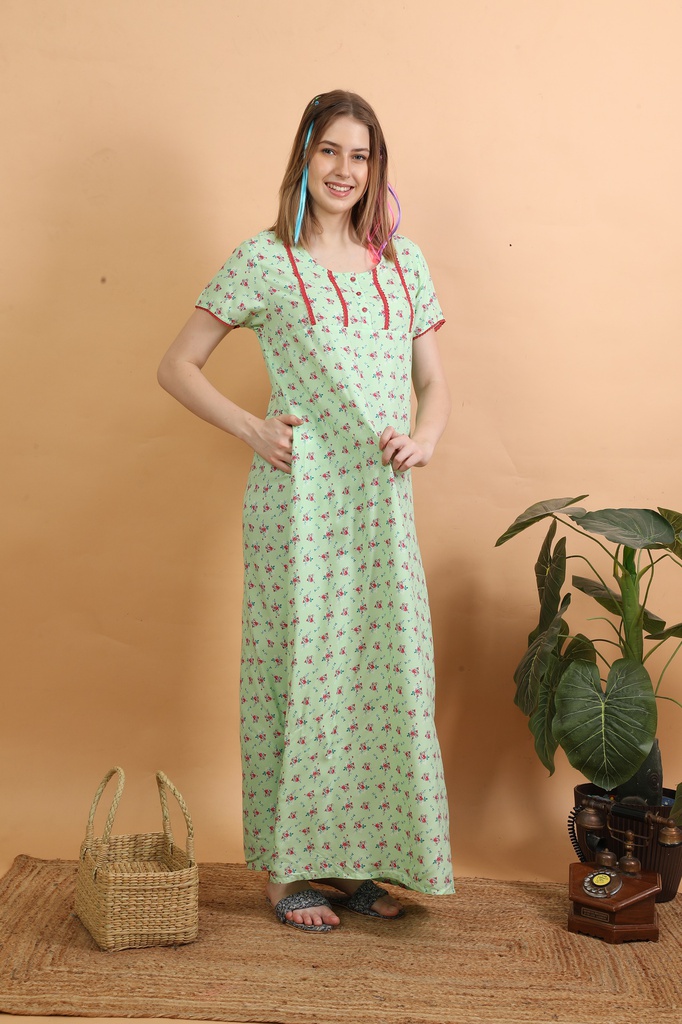 Long Night Gown Rayon 