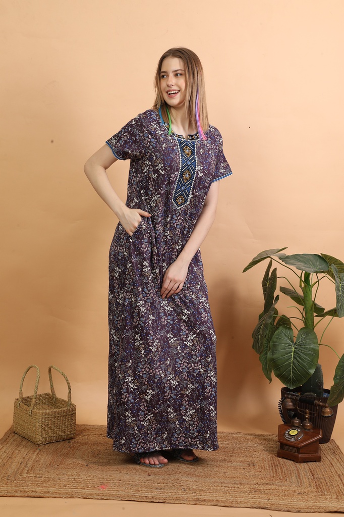 Long Night Gown Rayon 