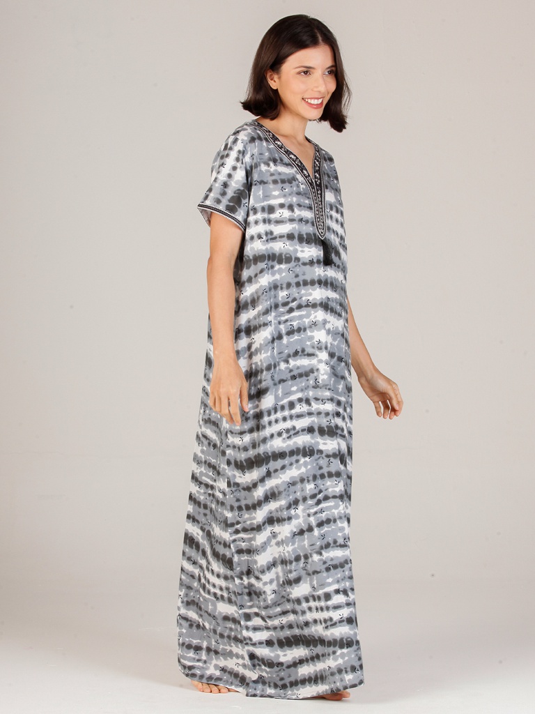 Long Night Gown Rayon EMB 