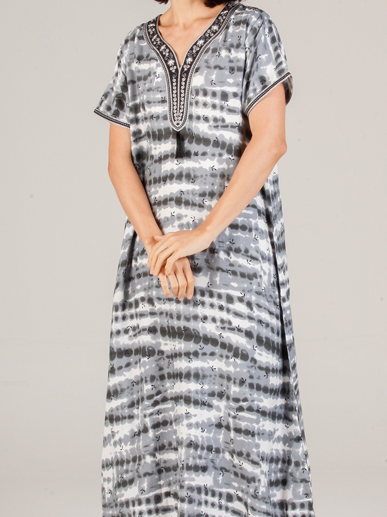 Long Night Gown Rayon EMB 