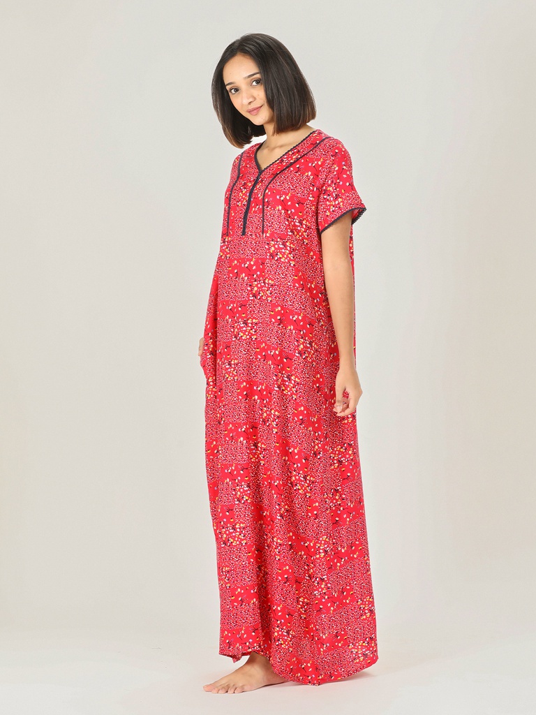 Rayon Long Night Gown