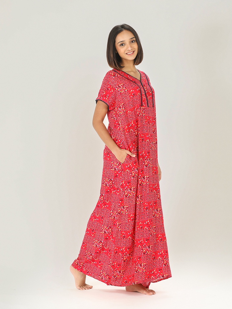 Rayon Long Night Gown