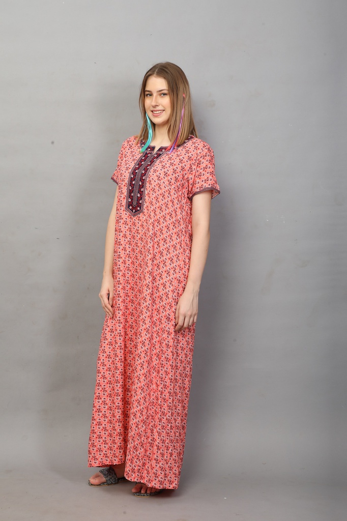 Rayon Long Night Gown