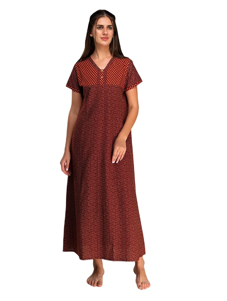 Long Night Gown Cotton