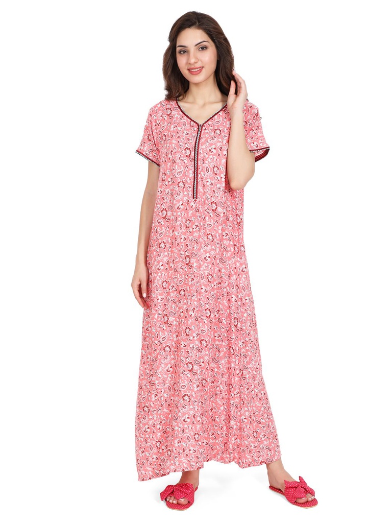 Long Night Gown Rayon 