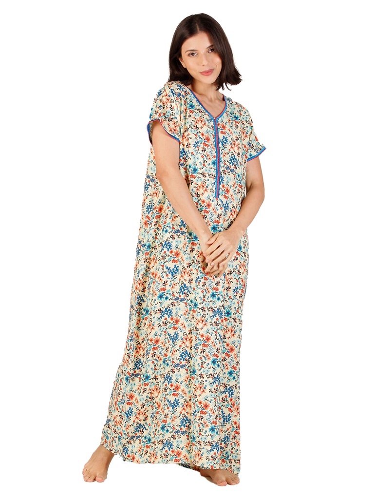 Long Night Gown Rayon 