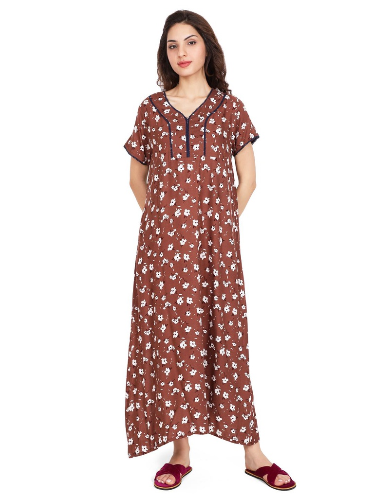 Long Night Gown Rayon 