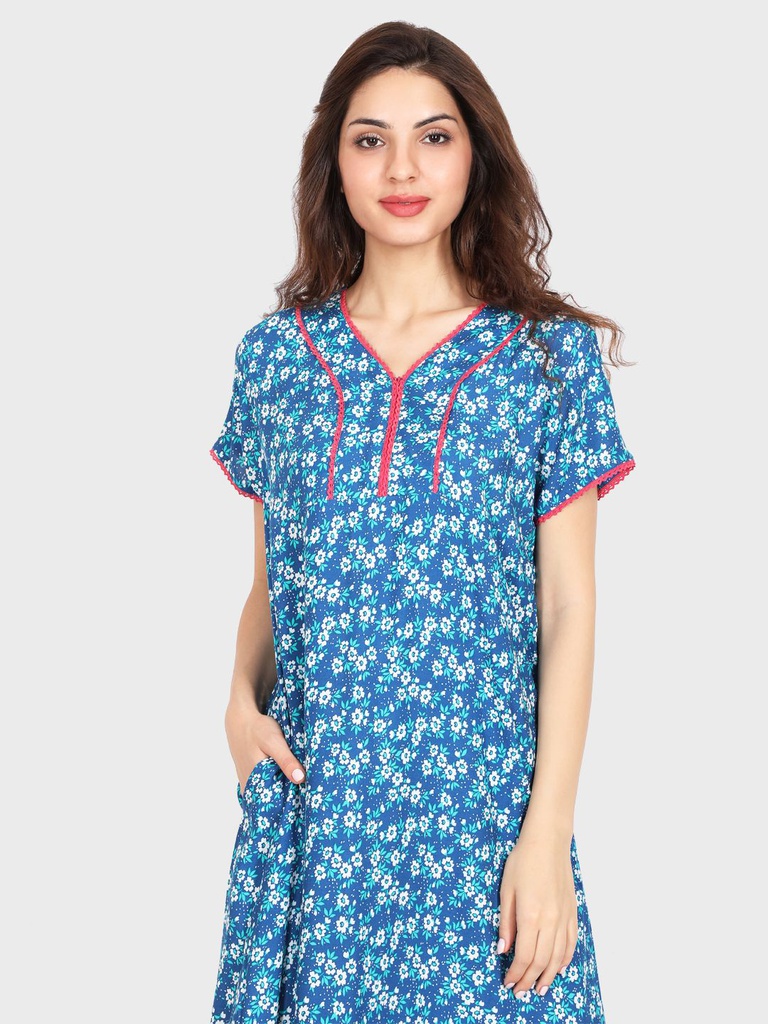 Long Night Gown Rayon 