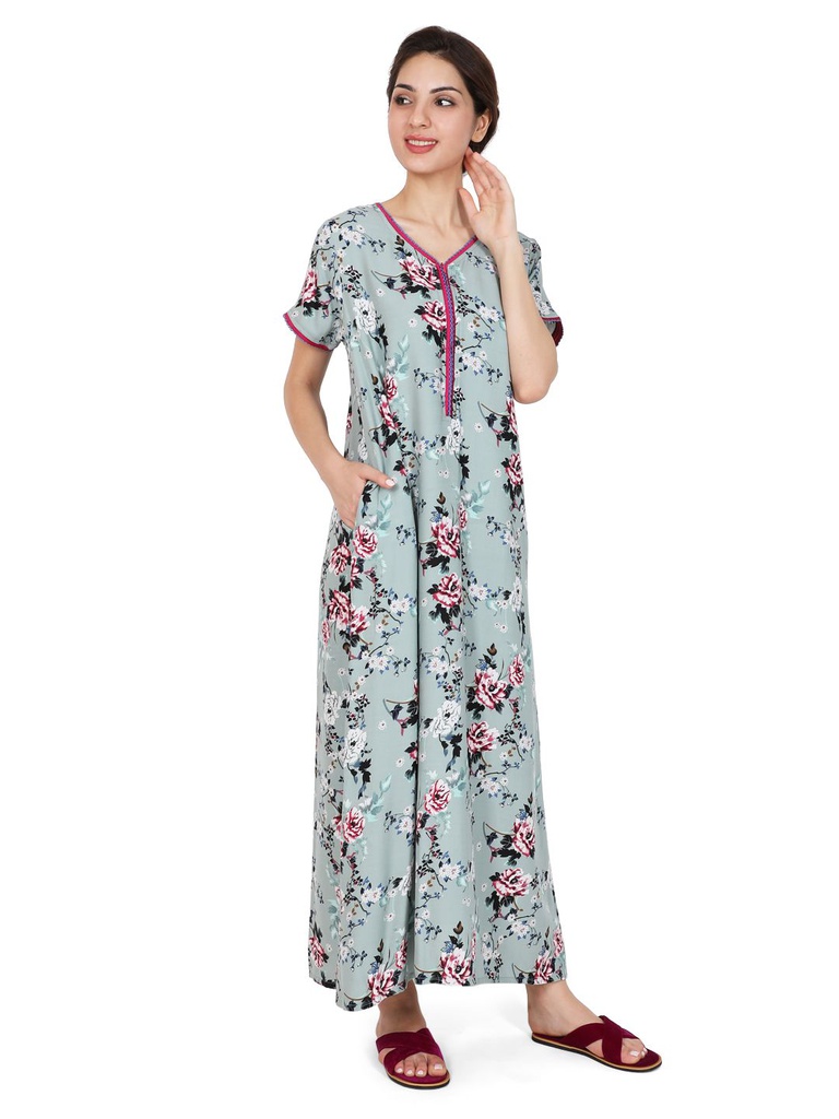 Long Night Gown Rayon 