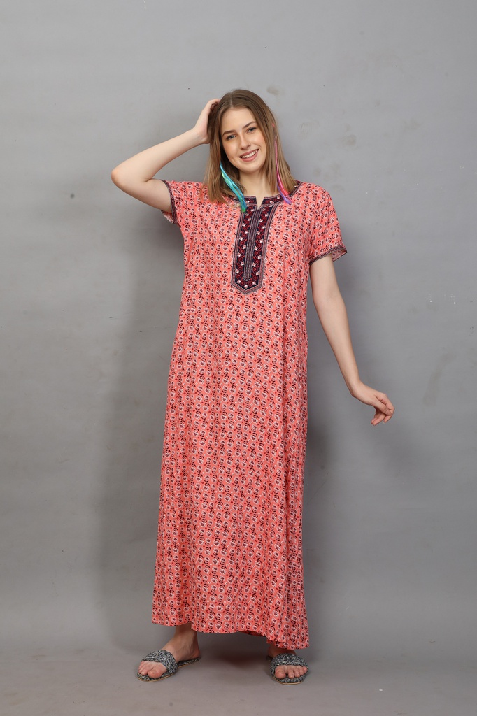 Rayon Long Night Gown