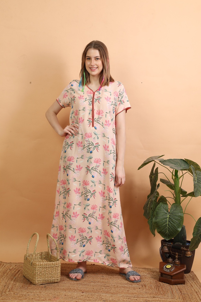 Long Night Gown Rayon 