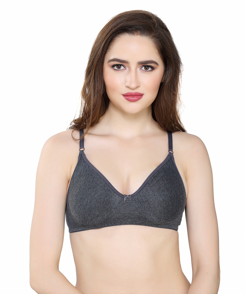 PDPM Moulded Hosiery Rich Cotton Knitted Anthara Coloured wirefree T-shirt bra