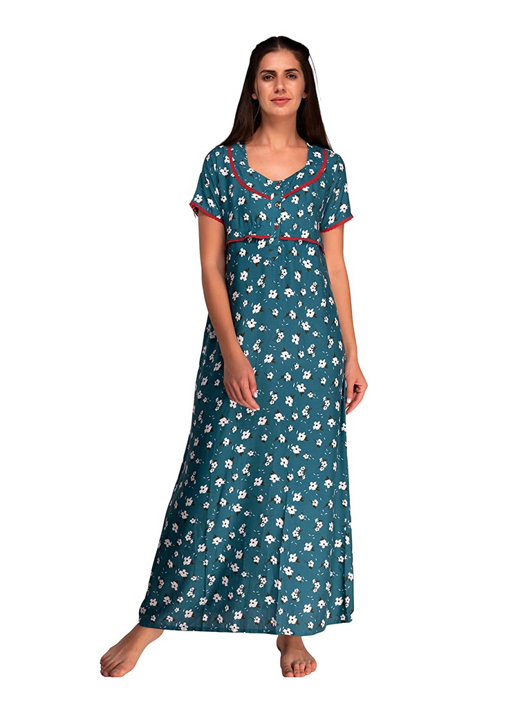 Long Night Gown Rayon 