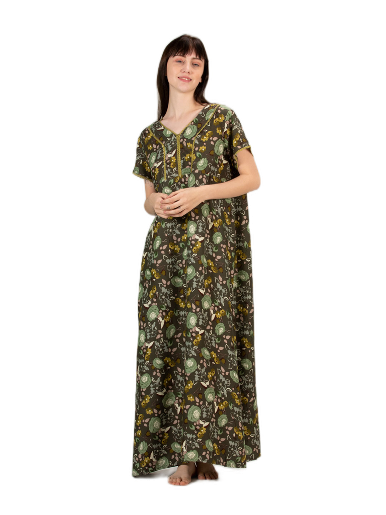 Long Night Gown Rayon 