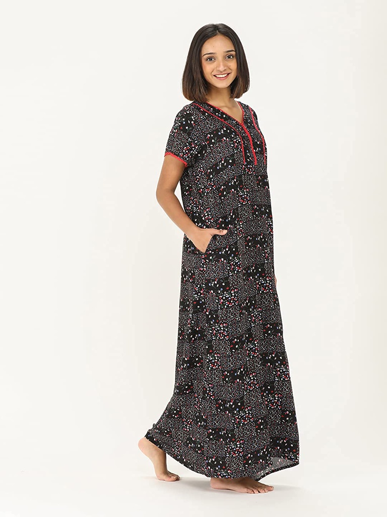 Rayon Long Night Gown