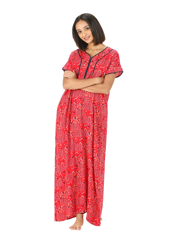 Rayon Long Night Gown